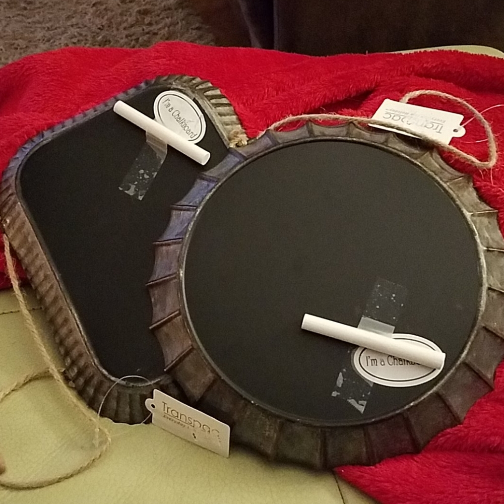 Rustic Chalkboard Tins